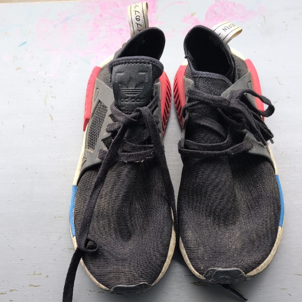 Adidas Kids Black and Red Sneakers